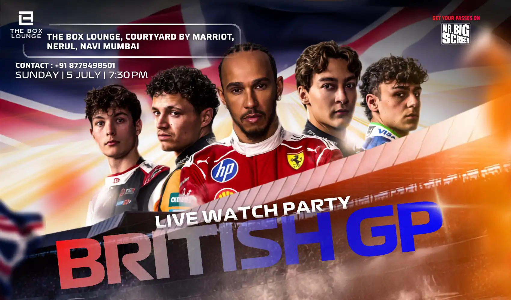 F1 Screening British GP 2026- The Box Lounge, Navi Mumbai
